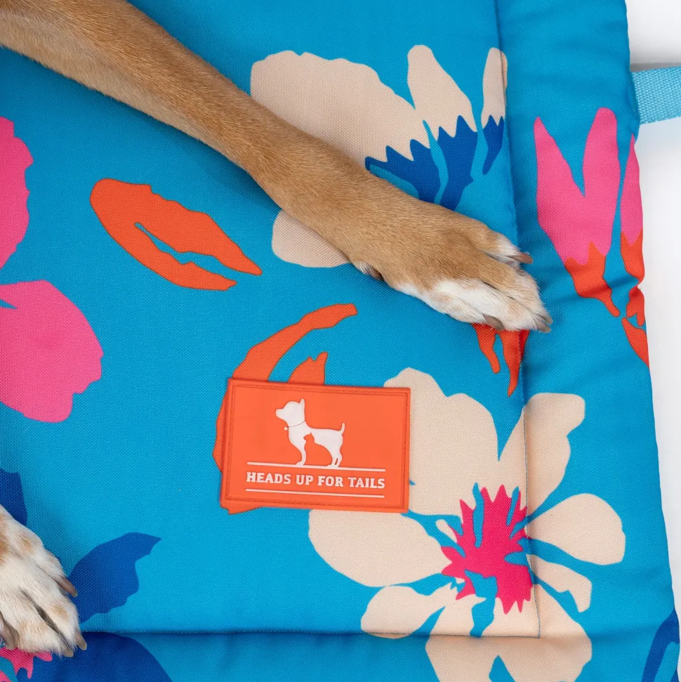 HUFT Summer Bloom Mat For Dog - Blue