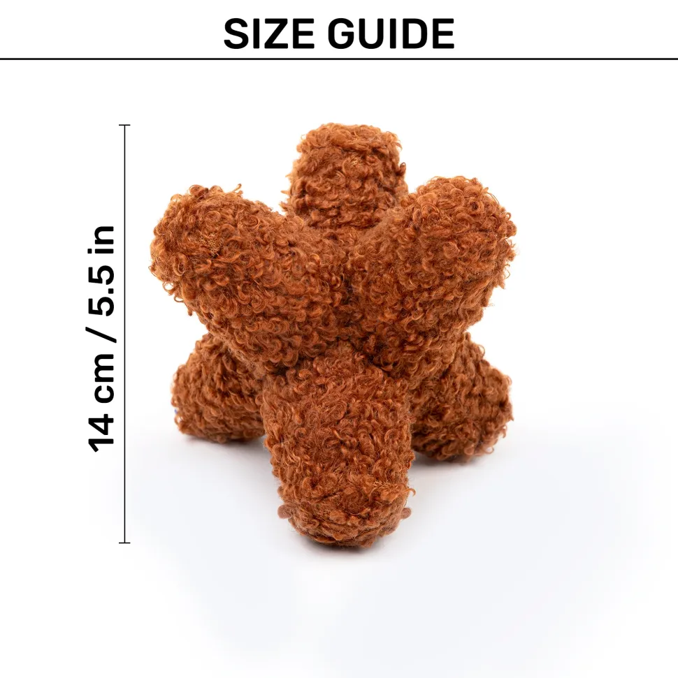 HUFT Super Star Plush Toy For Dog - Brown