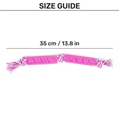 HUFT Taffy Twist Chew Toy For Dog - Pink