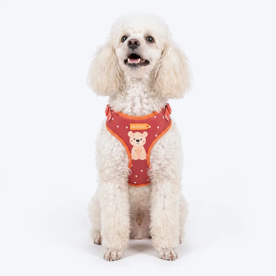 HUFT Teddy Adjustable Harness For Dog - Red