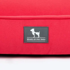 HUFT Teddy Classic Lounger Bed For Dog - Red