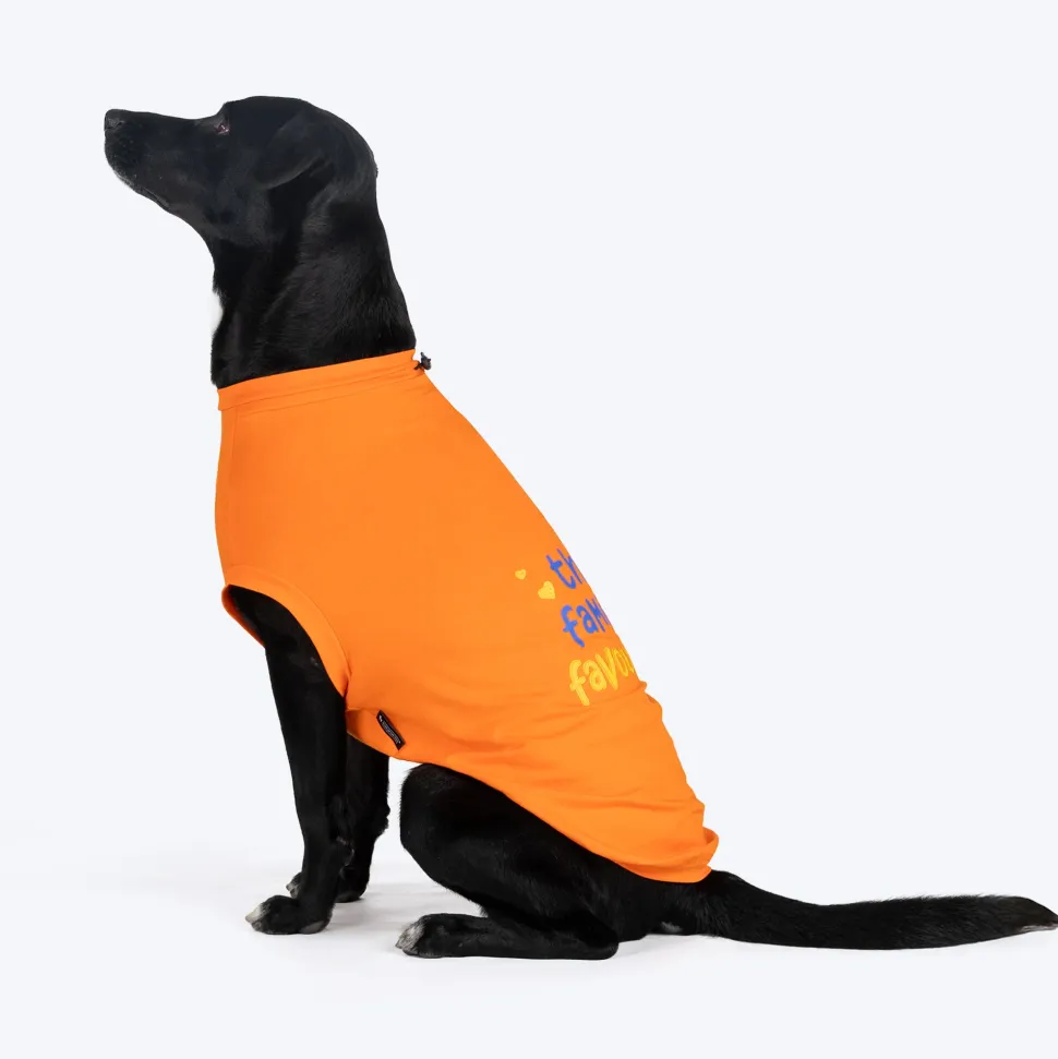 HUFT The Family Favourite T-shirts For Dog - Orange