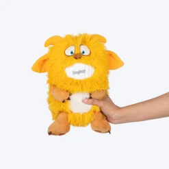 HUFT Toothy Nomster Plush Toy For Dog - Yellow