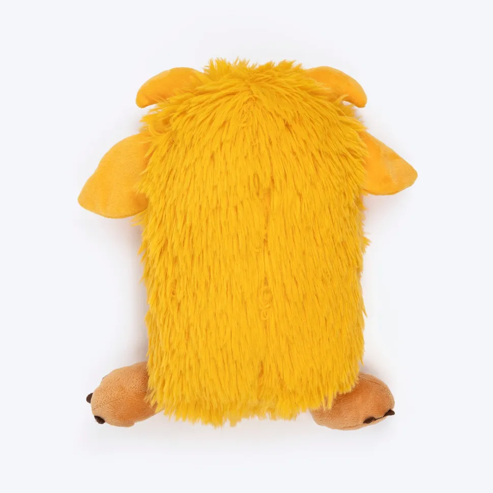 HUFT Toothy Nomster Plush Toy For Dog - Yellow