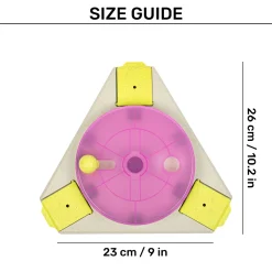 HUFT Triangle Toss Interactive Toy For Dog - Pink