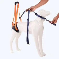 HUFT Trooper Hind Leg Support Lift Harness For Dogs - Navy Blue - Set Of 2