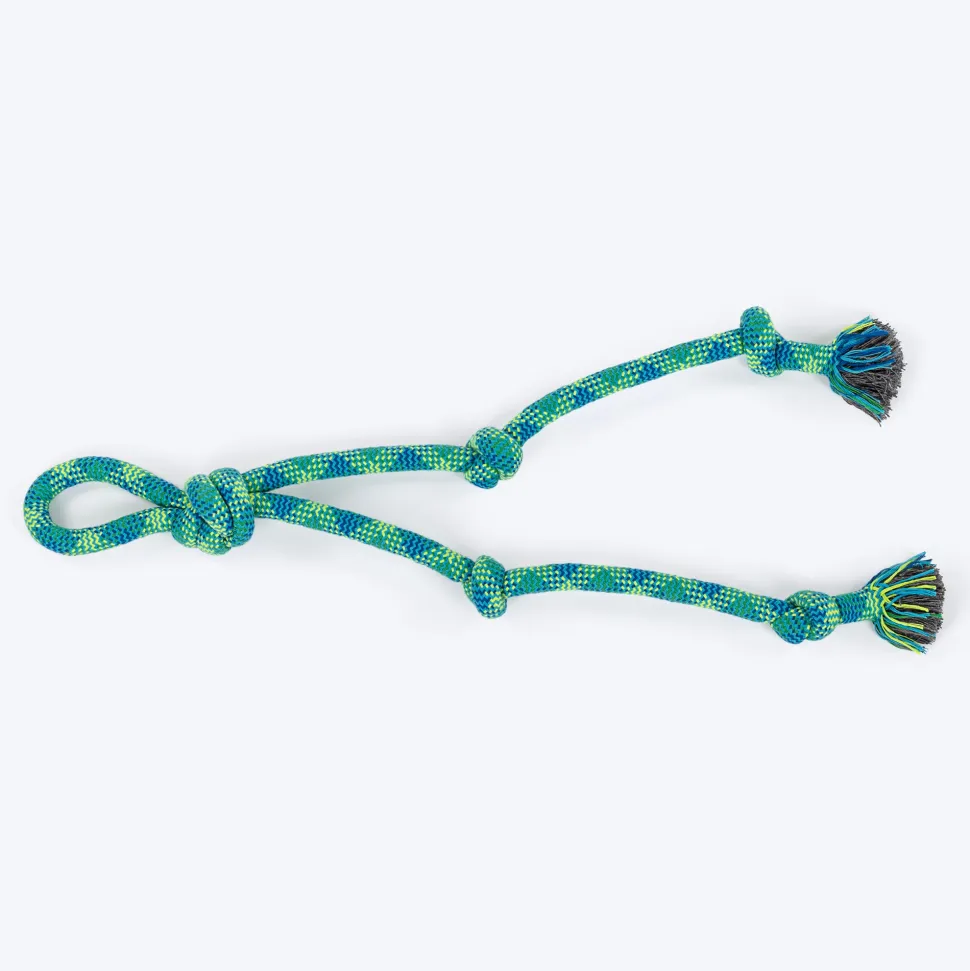 HUFT Tuggables Mighty Knots Rope Toy For Dog - Blue & Green
