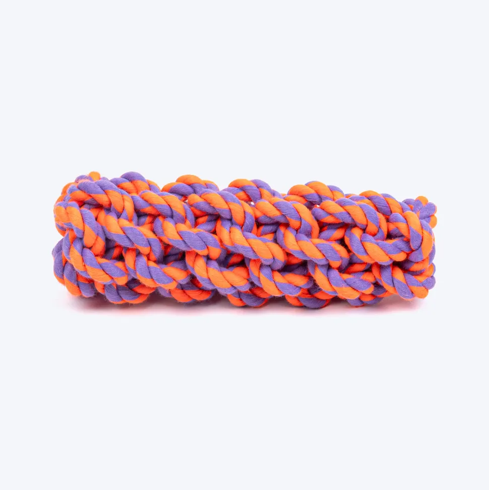 HUFT Tuggables Rope Toy For Dog - Orange & Purple