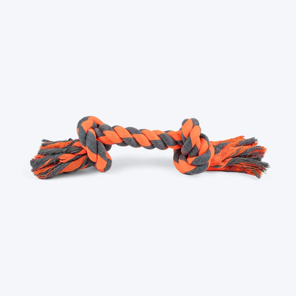HUFT Tuggables Rope Toy For Dog - Grey & Orange