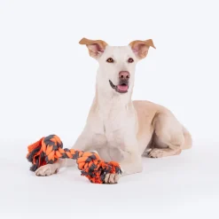 HUFT Tuggables Rope Toy For Dog - Grey & Orange