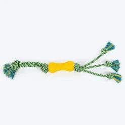 HUFT Tuggables Silly Strings Rope Toy For Dog - Blue & Yellow