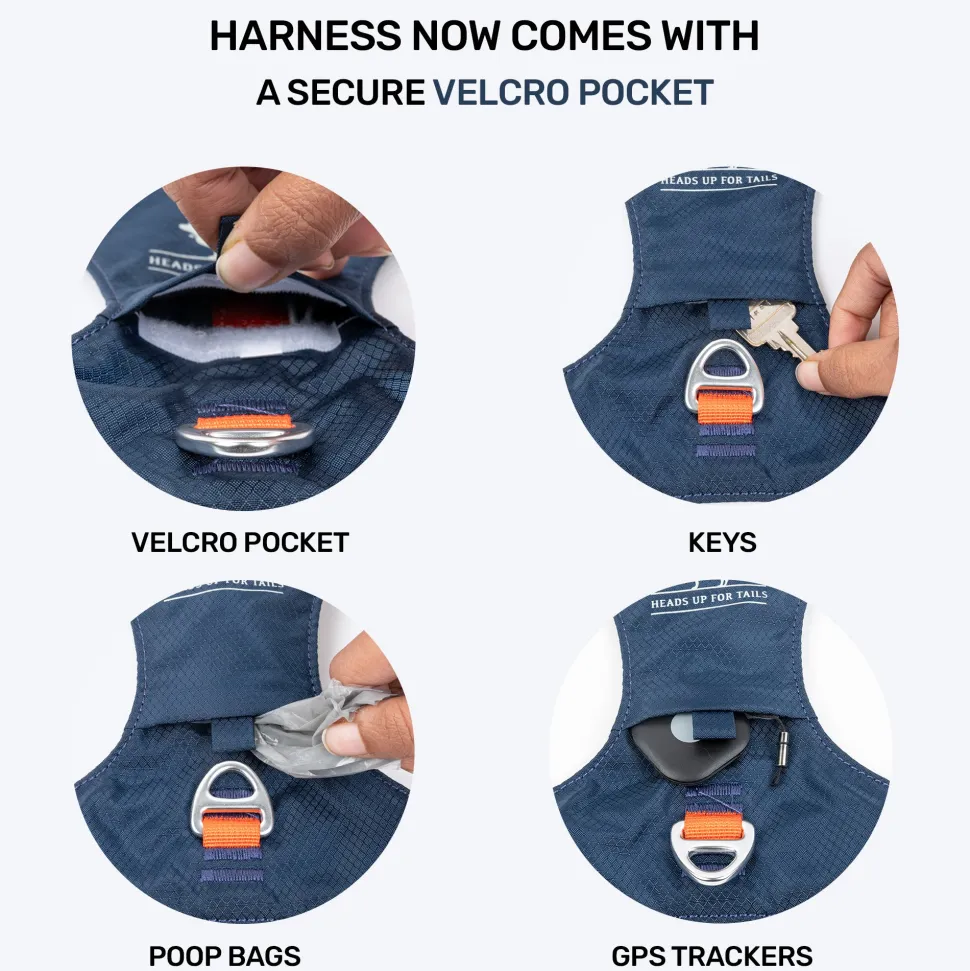 HUFT Walkmate Harness For Dog - Navy