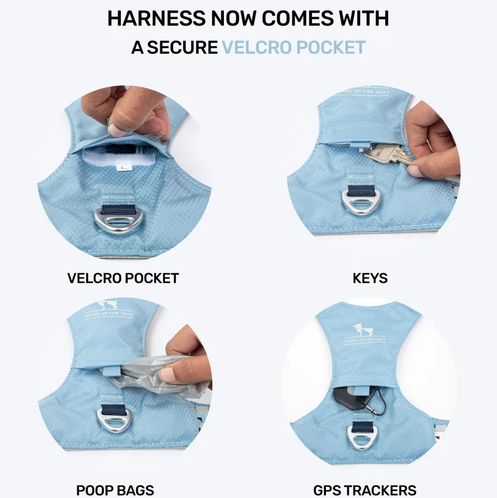 HUFT Walkmate Harness For Dog - Slate Blue