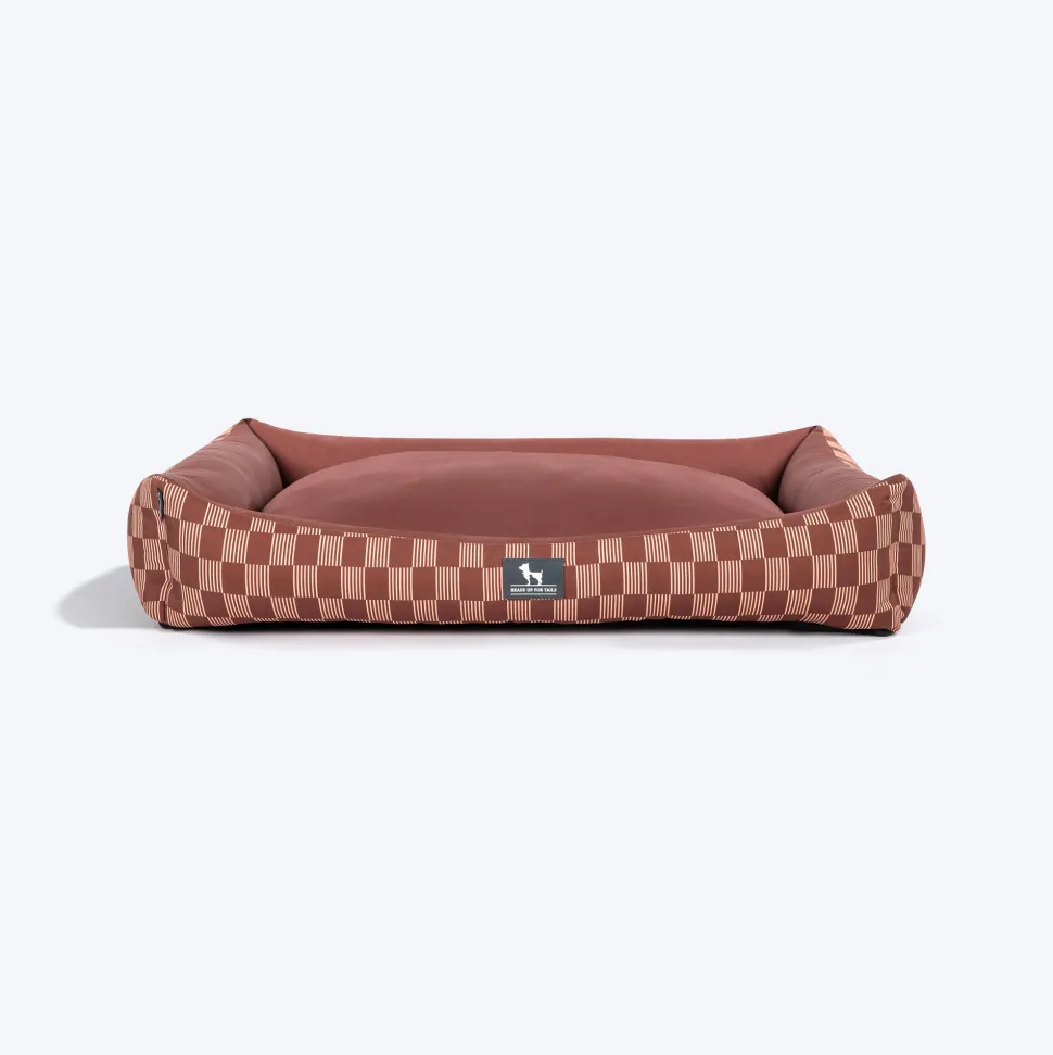 HUFT Walnut Weave Lounger Bed For Dog - Brown