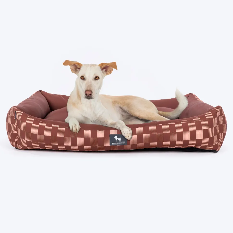 HUFT Walnut Weave Lounger Bed For Dog - Brown
