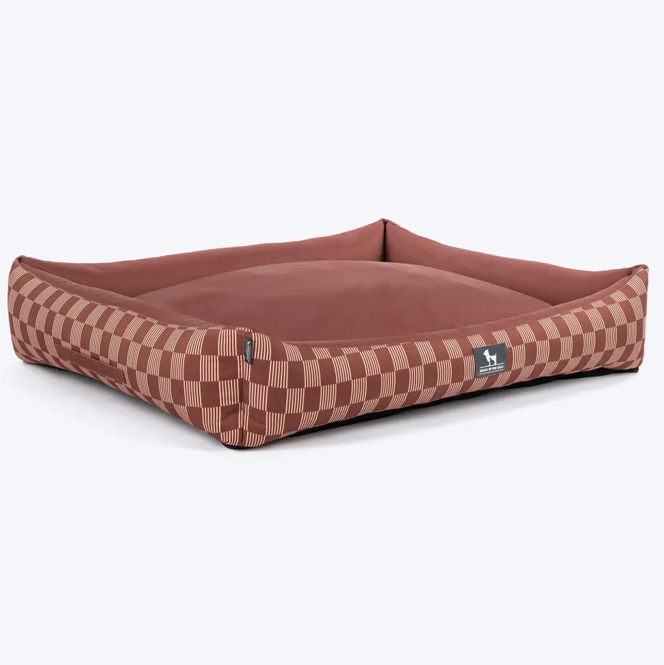 HUFT Walnut Weave Lounger Bed For Dog - Brown