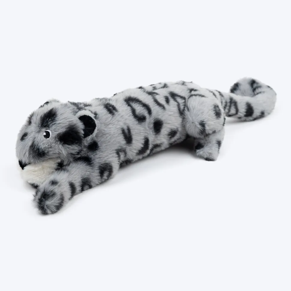 HUFT Wild Leo Squeaky Plush Toy For Dog - Grey