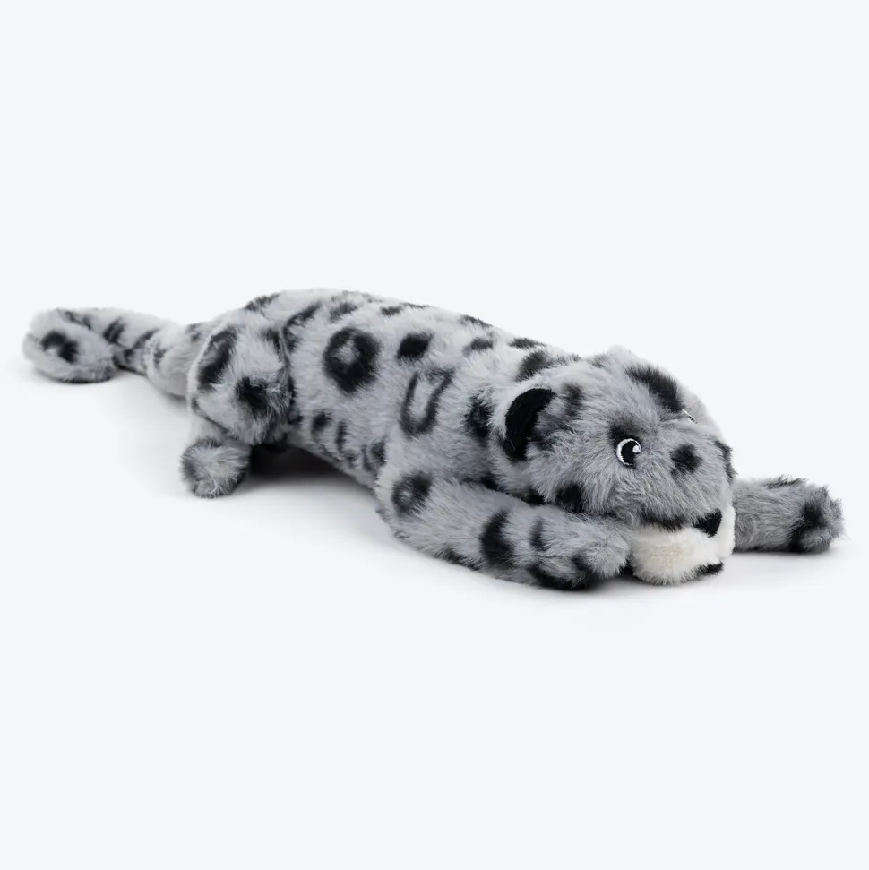 HUFT Wild Leo Squeaky Plush Toy For Dog - Grey