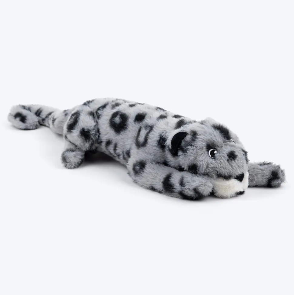 HUFT Wild Leo Squeaky Plush Toy For Dog - Grey