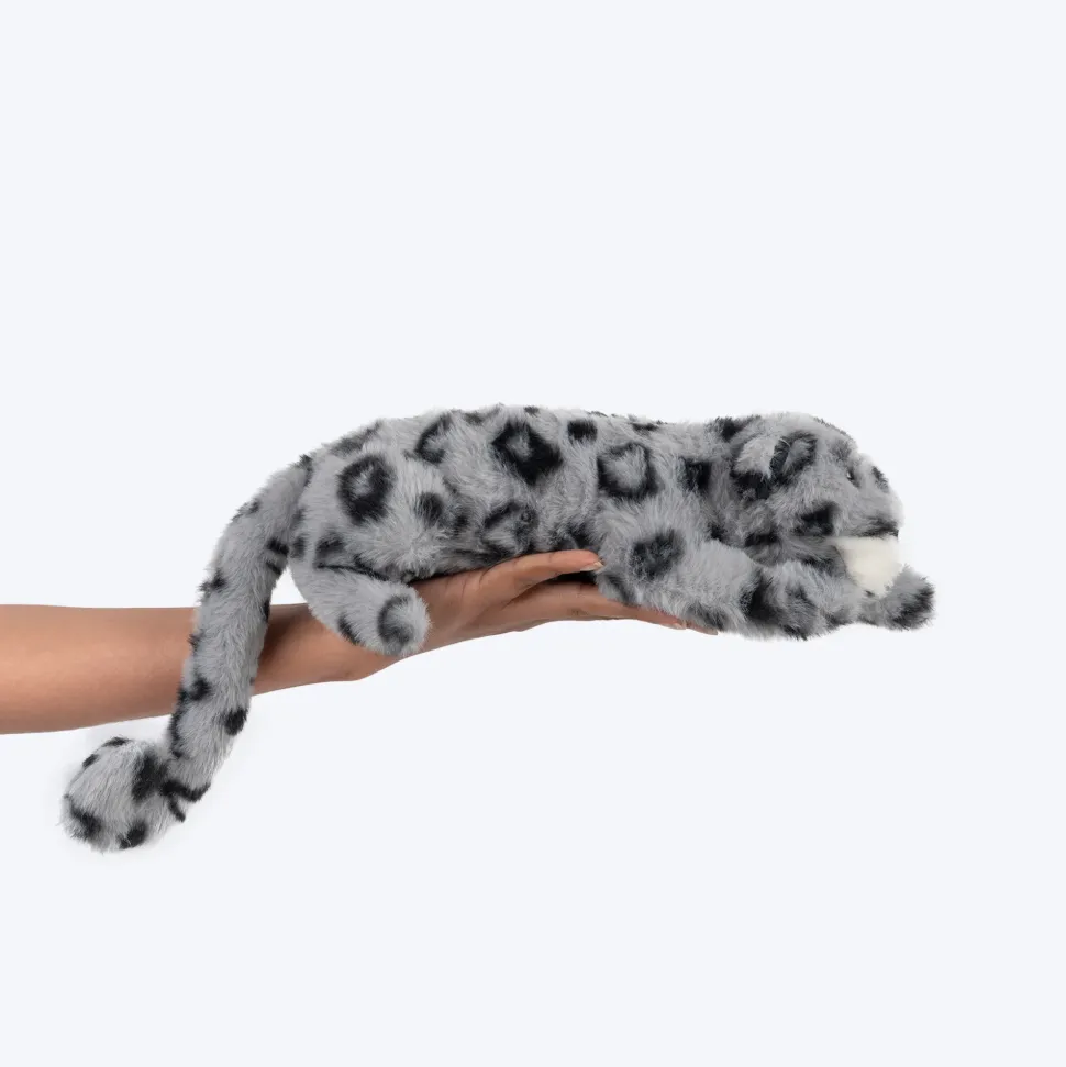 HUFT Wild Leo Squeaky Plush Toy For Dog - Grey