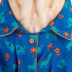 HUFT X Pinklay Jungle Joyride Shirt For Dog - Blue & Orange