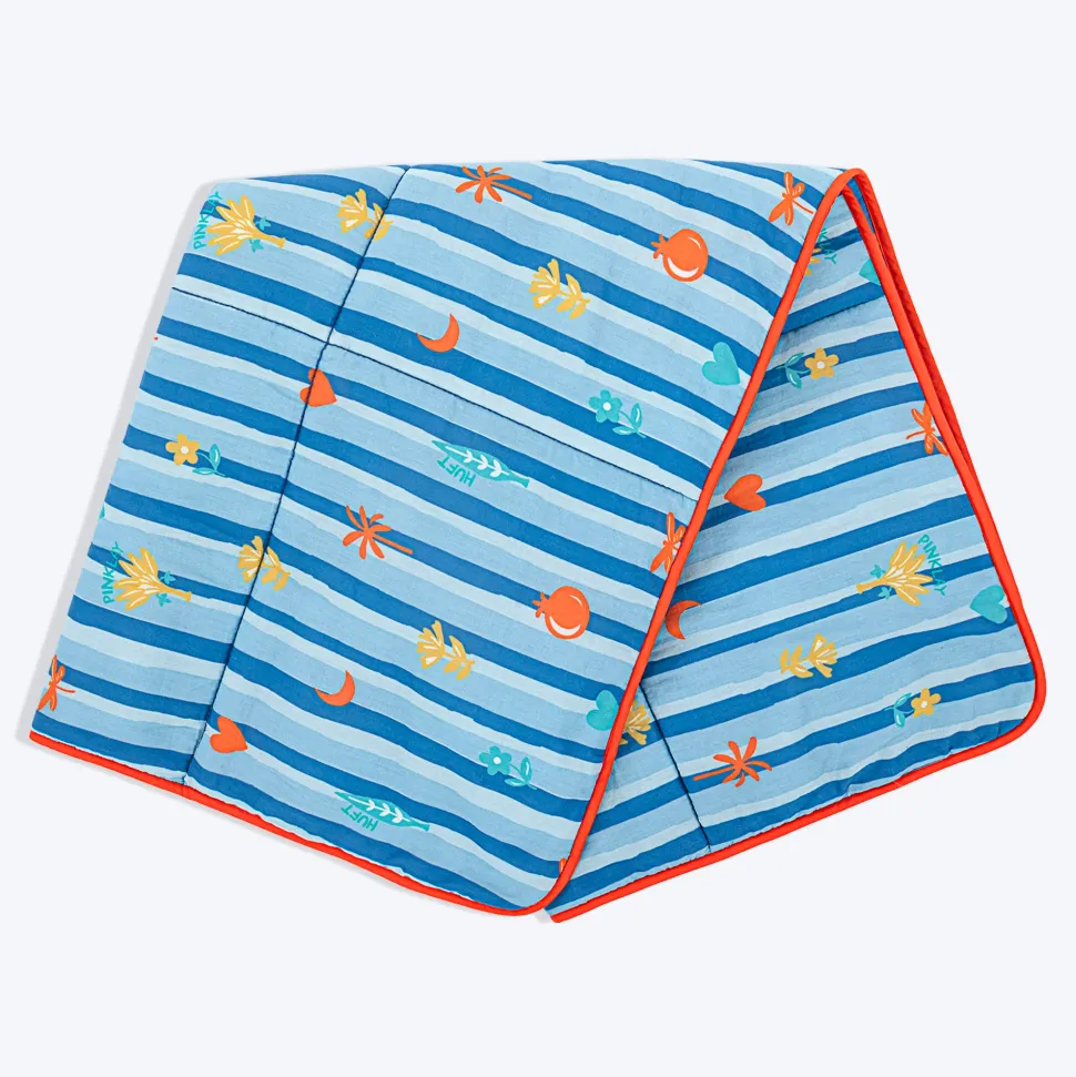 HUFT X Pinklay Strut In Stripes Blanket For Dog & Cat - Blue