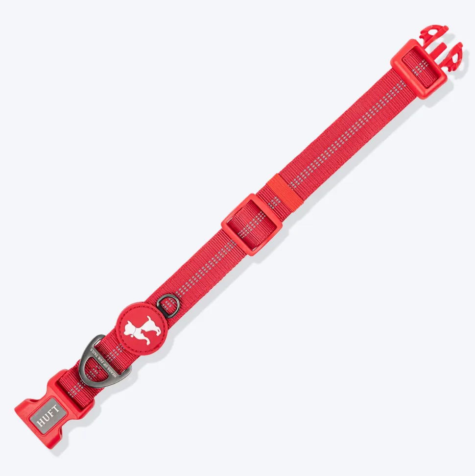 HUFT Xplorers Collar For Dog - Red