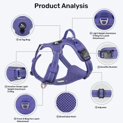HUFT Xplorers Harness For Dog - Purple