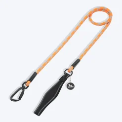 HUFT Xplorers Rope Leash With Carabiner For Dog - Orange - 5 ft