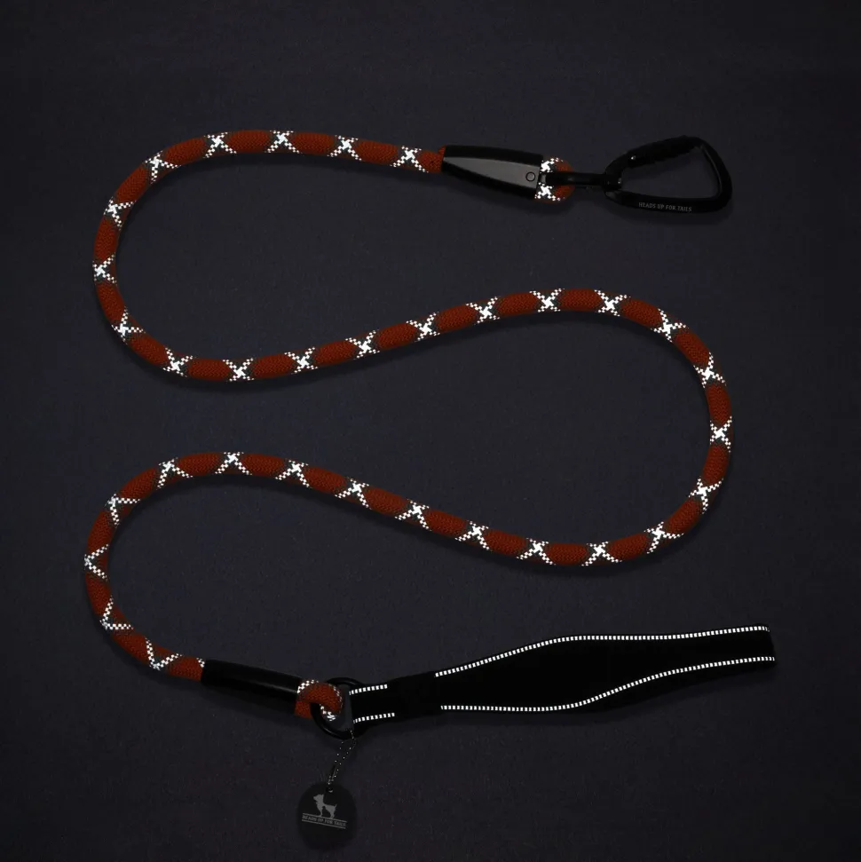 HUFT Xplorers Rope Leash With Carabiner For Dog - Orange - 5 ft