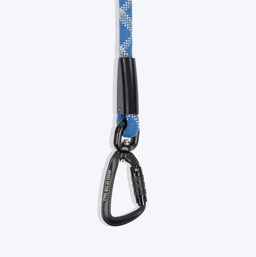HUFT Xplorers Rope Leash With Carabiner For Dog - Blue - 5 ft