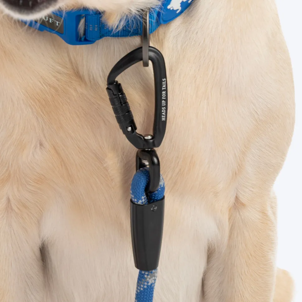 HUFT Xplorers Rope Leash With Carabiner For Dog - Blue - 5 ft