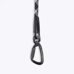 HUFT Xplorers Rope Leash With Carabiner For Dog - Black - 5 ft