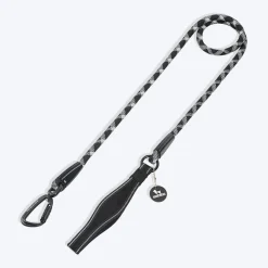 HUFT Xplorers Rope Leash With Carabiner For Dog - Black - 5 ft