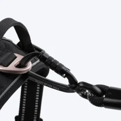 HUFT Xplorers Rope Leash With Carabiner For Dog - Black - 5 ft