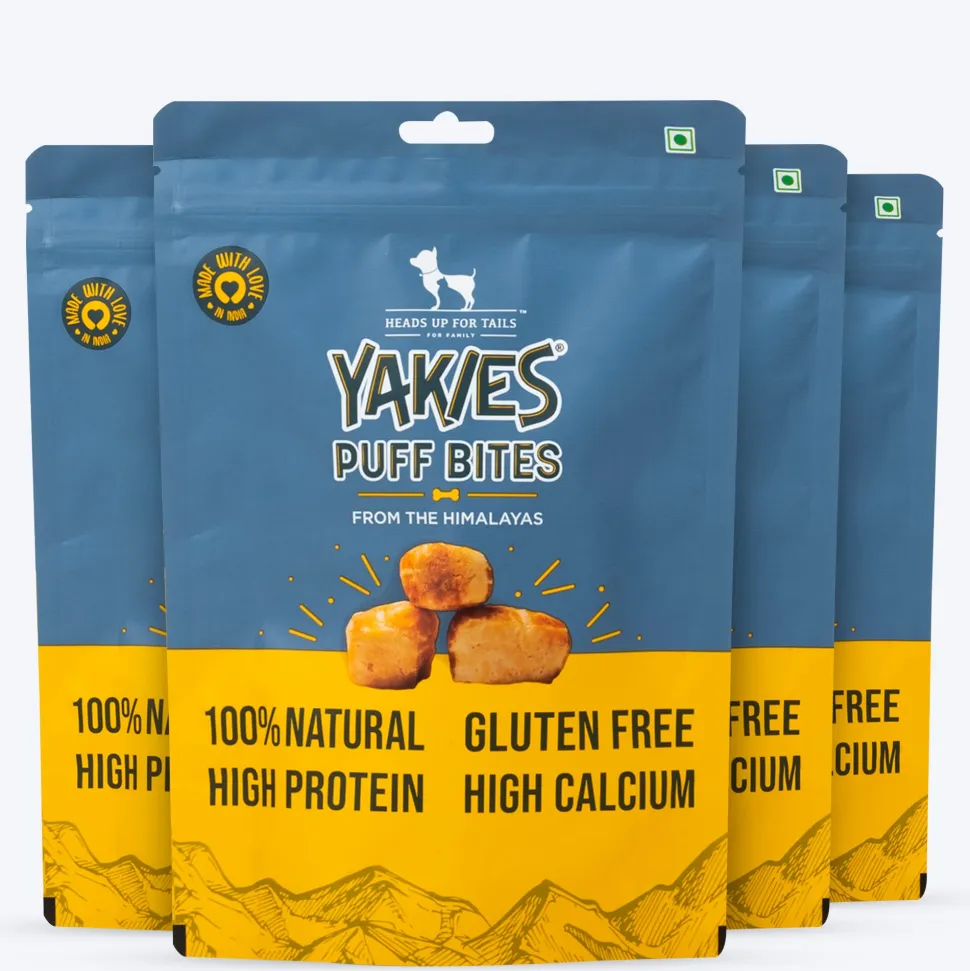 HUFT Yakies Puff Bites 100% Natural Gluten Free Dog Treats - 70 gm