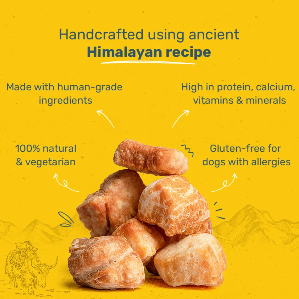HUFT Yakies Puff Bites 100% Natural Gluten Free Dog Treats - 70 gm