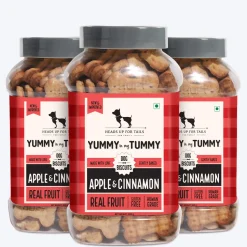 HUFT Yummy In My Tummy Apple & Cinnamon Vegetarian Gluten Free Dog Biscuit