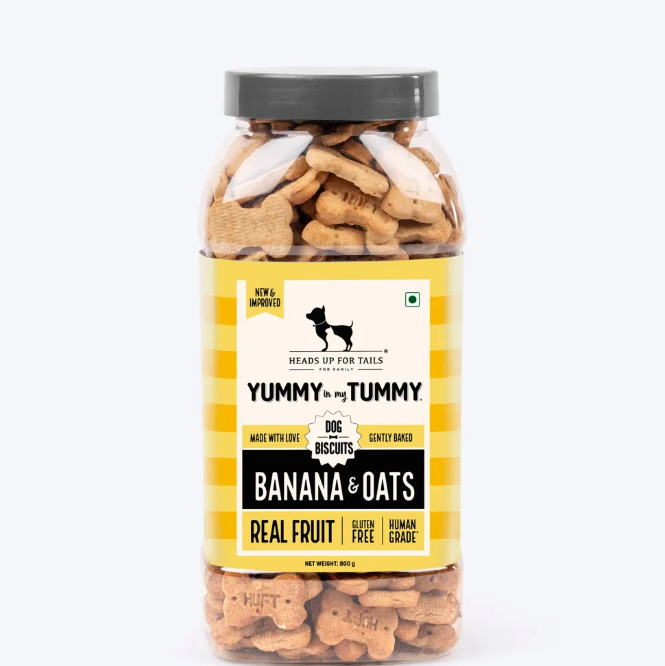 HUFT Yummy In My Tummy Banana & Oats Gluten-Free Biscuits - (Best Before August'26)