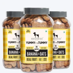 HUFT Yummy In My Tummy Banana & Oats Gluten-Free Biscuits - (Best Before August'26)