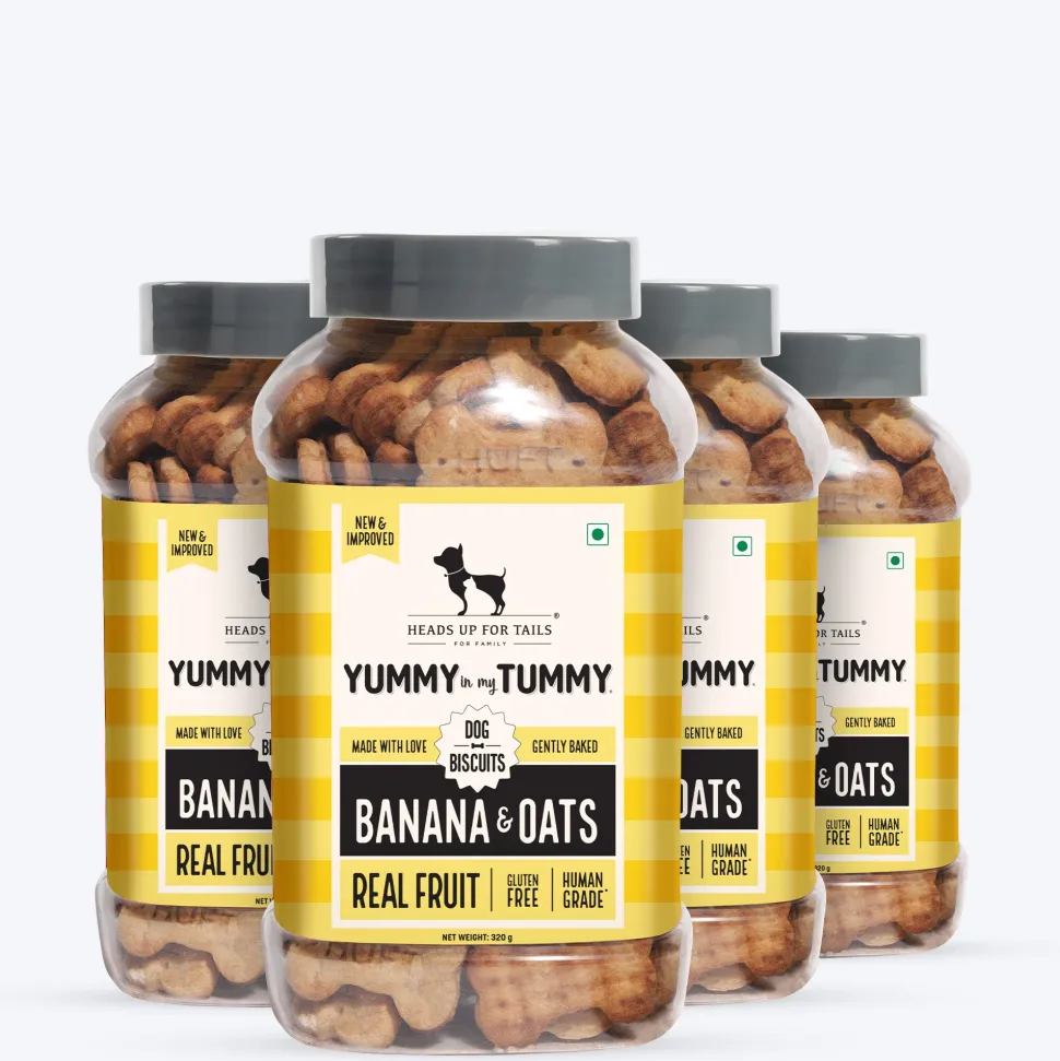 HUFT Yummy In My Tummy Banana & Oats Gluten-Free Biscuits - (Best Before August'26)