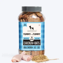 HUFT Yummy In My Tummy Gluten Free Chicken Dog Biscuits Combo - 320 g Each