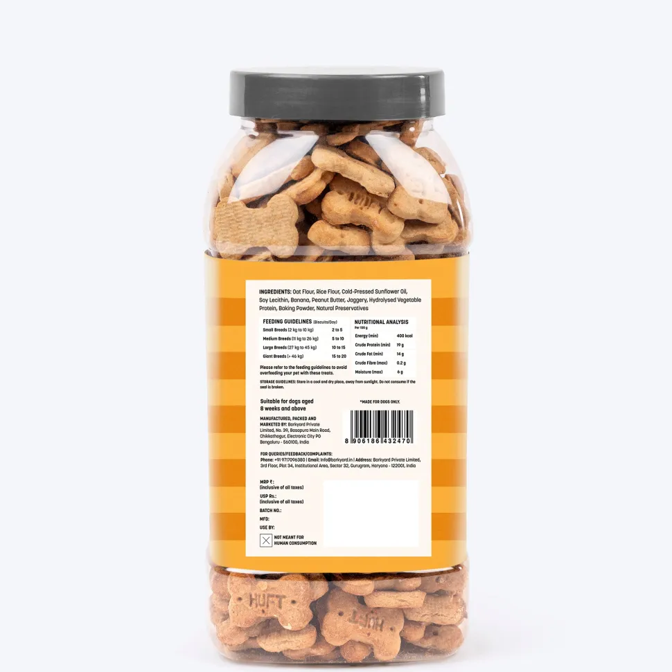 HUFT Yummy In My Tummy Peanut Butter & Banana Biscuits