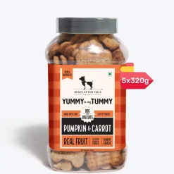 HUFT Yummy In My Tummy Pumpkin & Carrot Veggie Biscuits