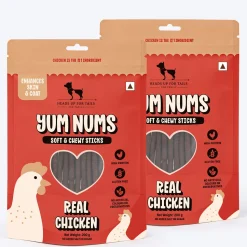 HUFT Yum Nums Soft & Chewy Sticks Real Chicken Treat For Dogs