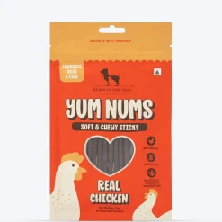 HUFT Yum Nums Soft & Chewy Sticks Real Chicken Treat For Dogs
