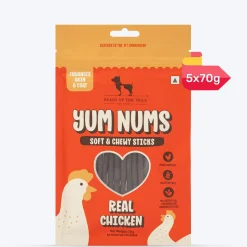 HUFT Yum Nums Soft & Chewy Sticks Real Chicken Treat For Dogs