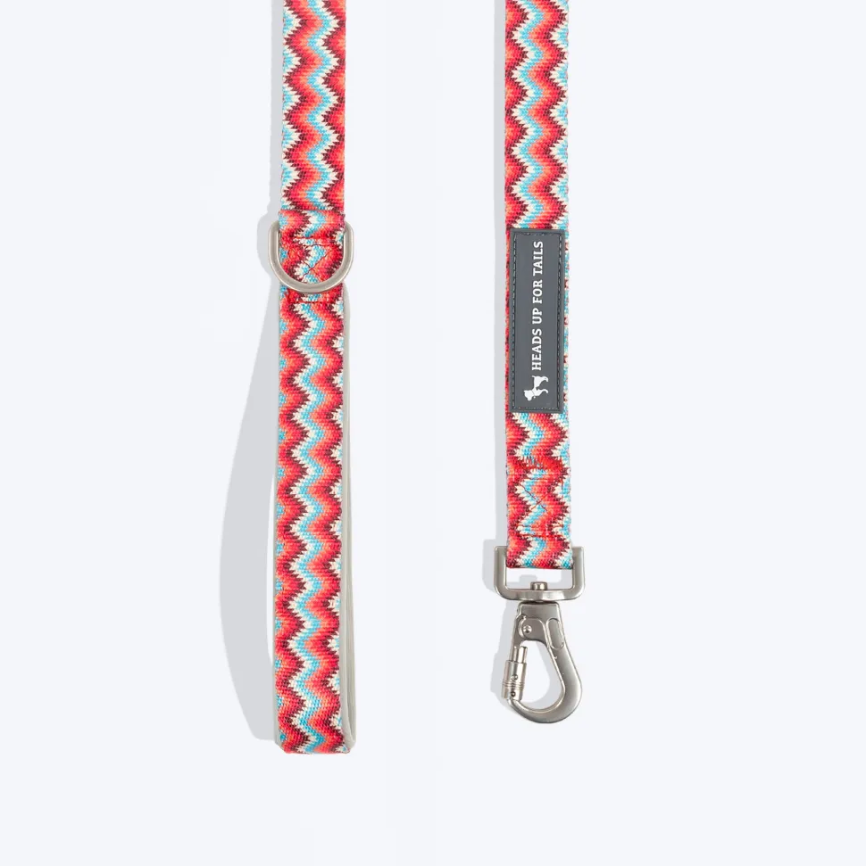 HUFT Zig Zag Galaxy Leash For Dog - Red
