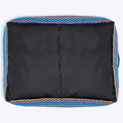 HUFT Zig - Zag Wag Lounger Dog Bed - Blue