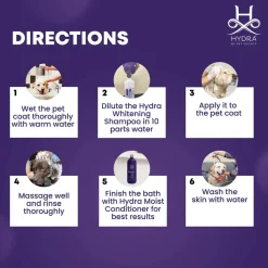 Hydra Groomers Whitening Shampoo For Dog & Cat - 1 Ltr